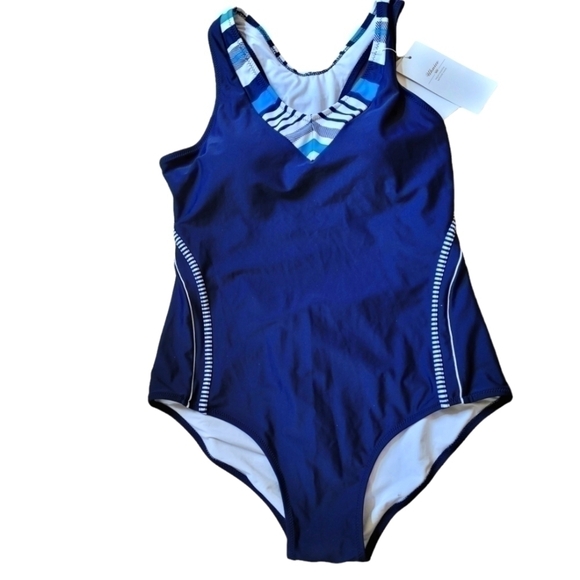 Women's One Piece Razor-back Swimsuit Size 14 - Picture 1 of 6